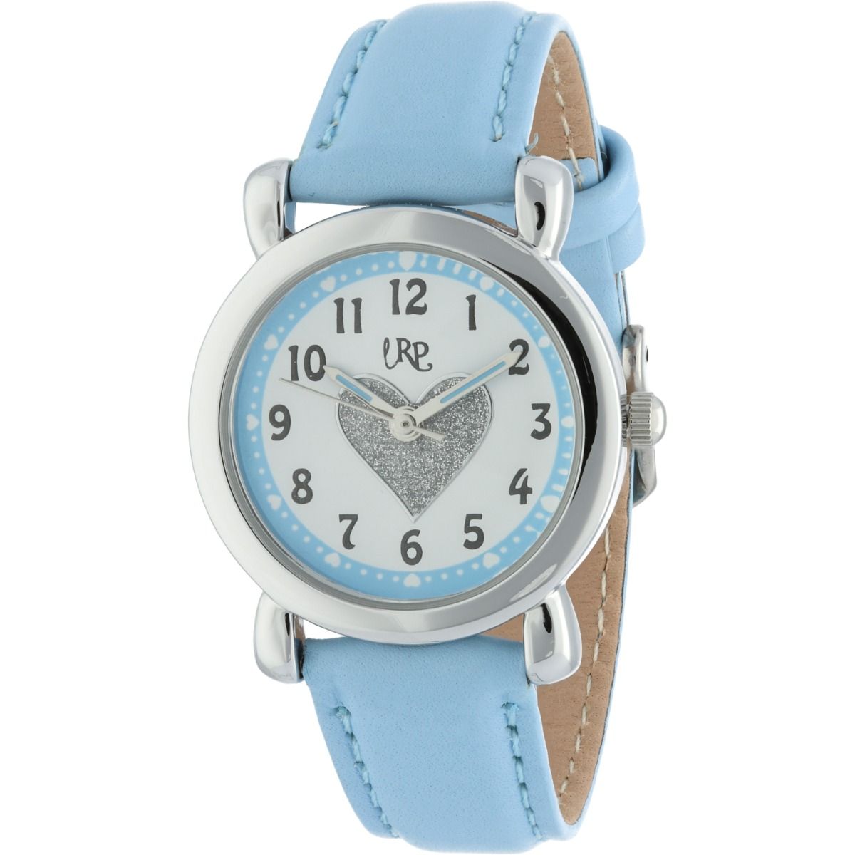 Hart Blauw Kinderhorloge Leer - Ø 27 mm