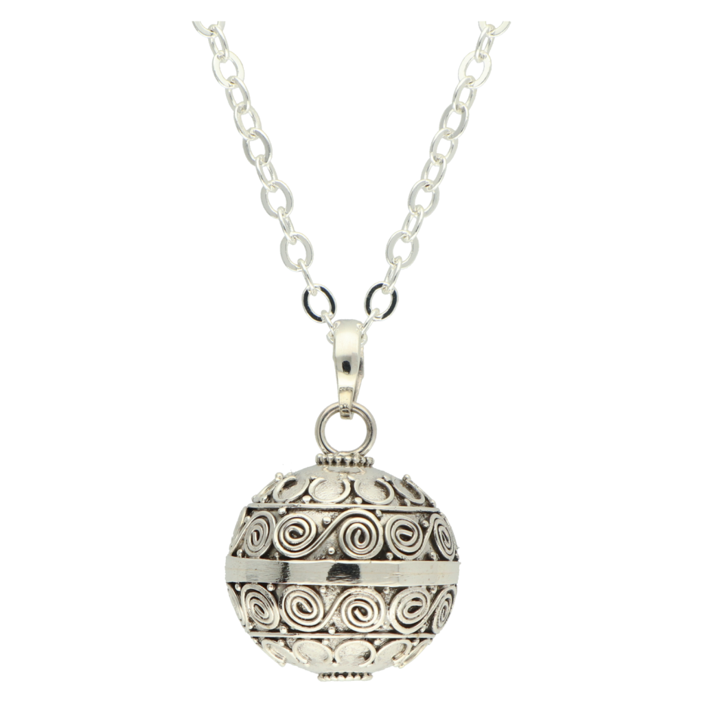 Zilveren Filigree Bola Zwangerschapsketting - Simbolo - Afbeelding 2