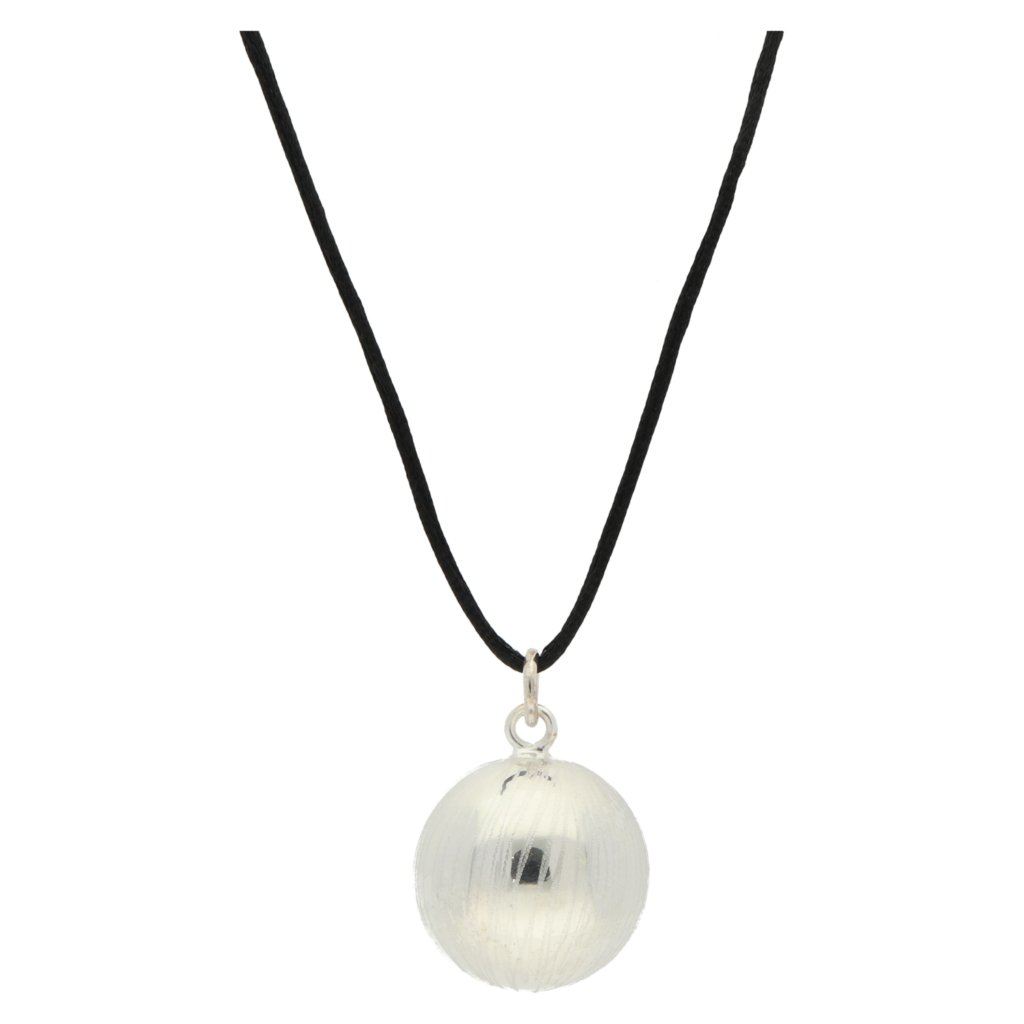 Bola Zwangerschapsketting Brossé Zilver Plated