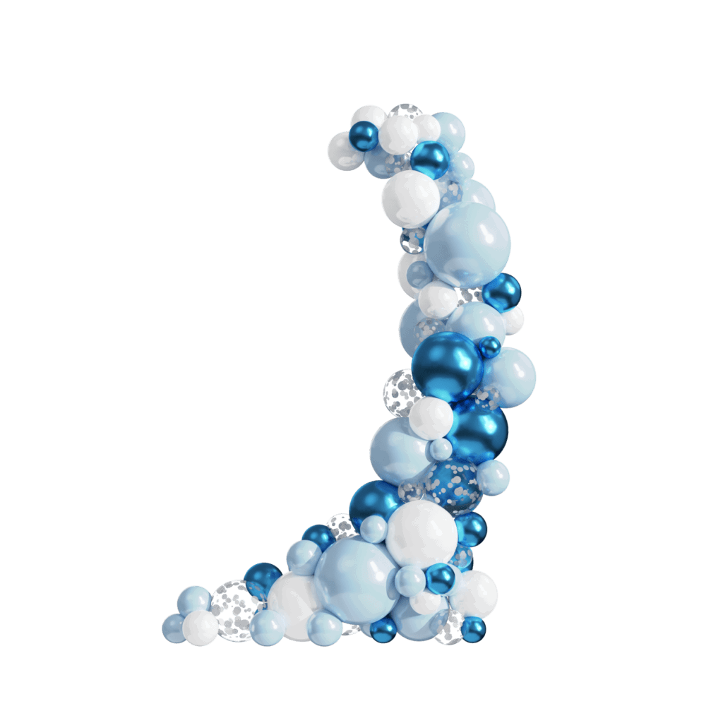 Set Blauwe Latex Ballonnen Feestpakket | 149 st.