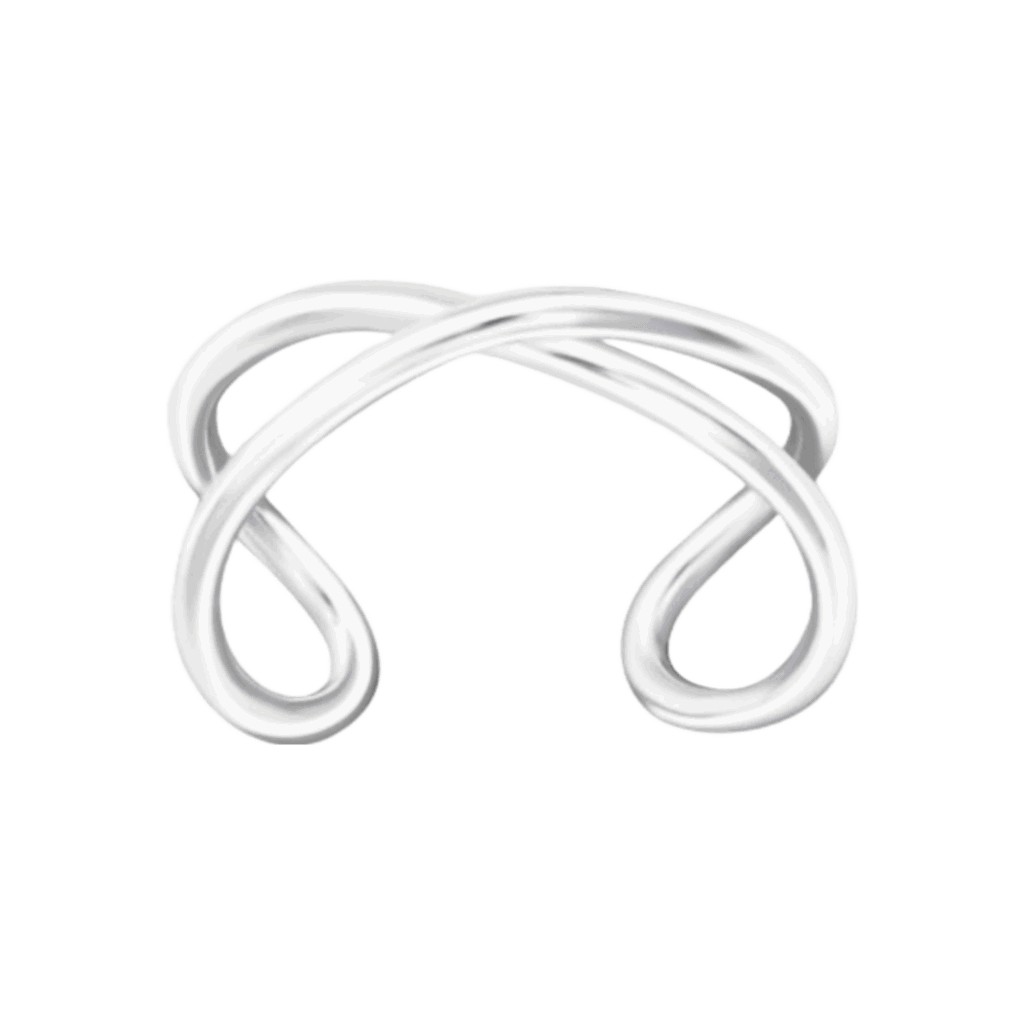 Ear Cuff Double Band Oorbellen Zilver