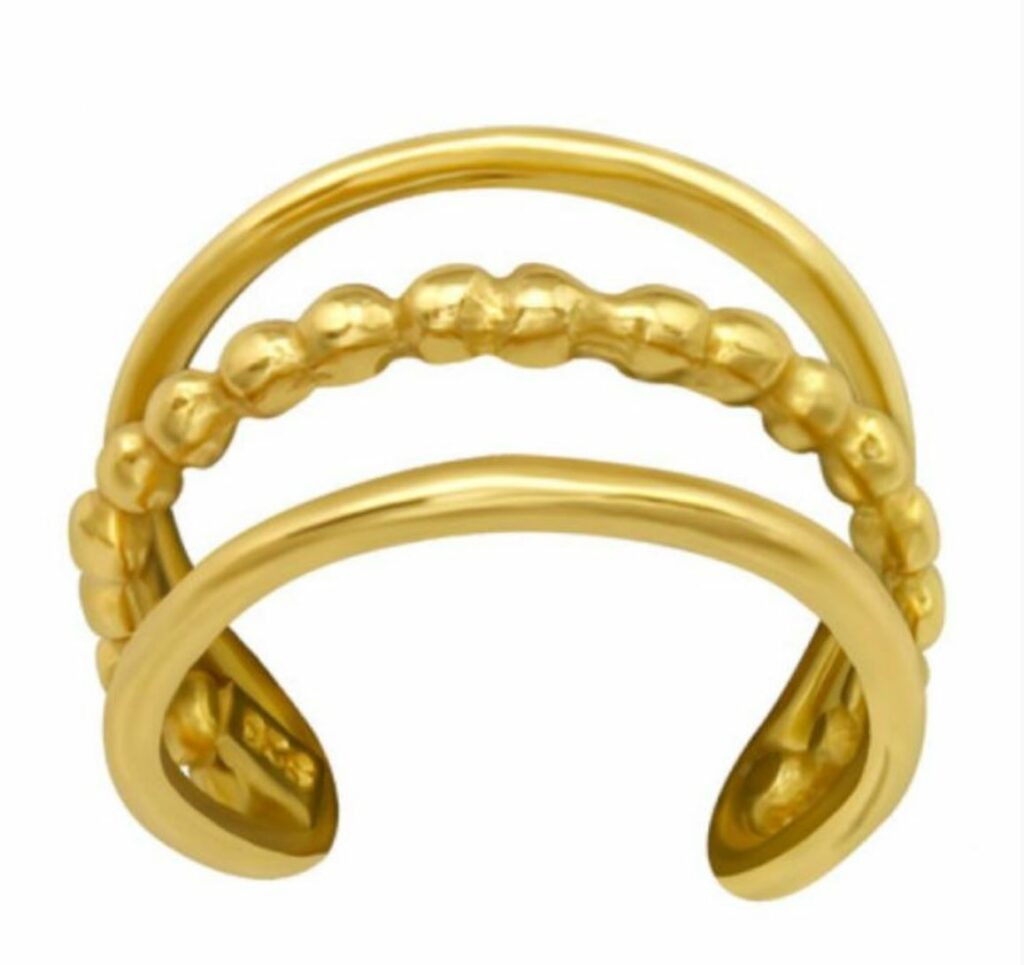 Triple Ear Cuff Oorbellen - Zilver Goud Plating