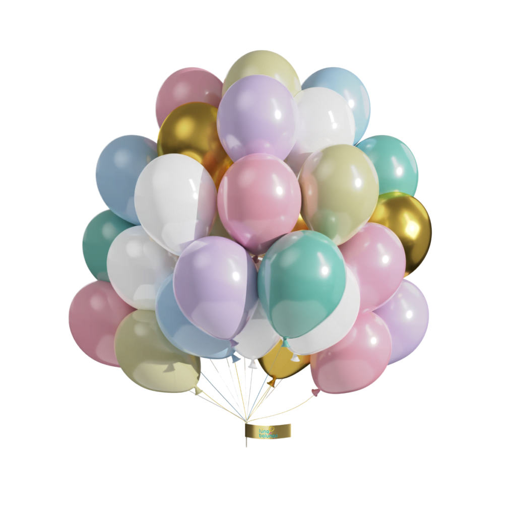 50 Stuks Pastel Latex Ballonnen Roze Blauw Paars