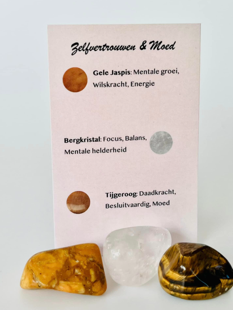 Edelstenen Set Zelfvertrouwen en Moed - Afbeelding 2