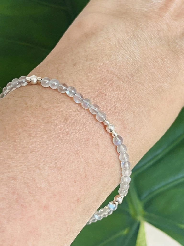 Labradoriet Armband Zilver Labradoriet - Afbeelding 2